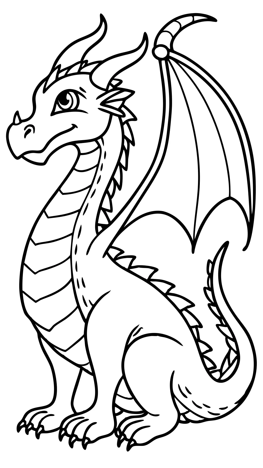 coloriages de dragon réalistes